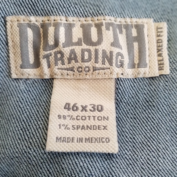 Duluth Trading Company Men's Flex Weekender Straight Leg Jeans Size 46 NWOT - Picture 10 of 12